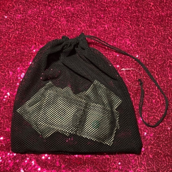 Mesh Fishnet Money Bag Wristlet Wallet See Through Purse Rave Dancewear goth emo - Picture 13 of 17